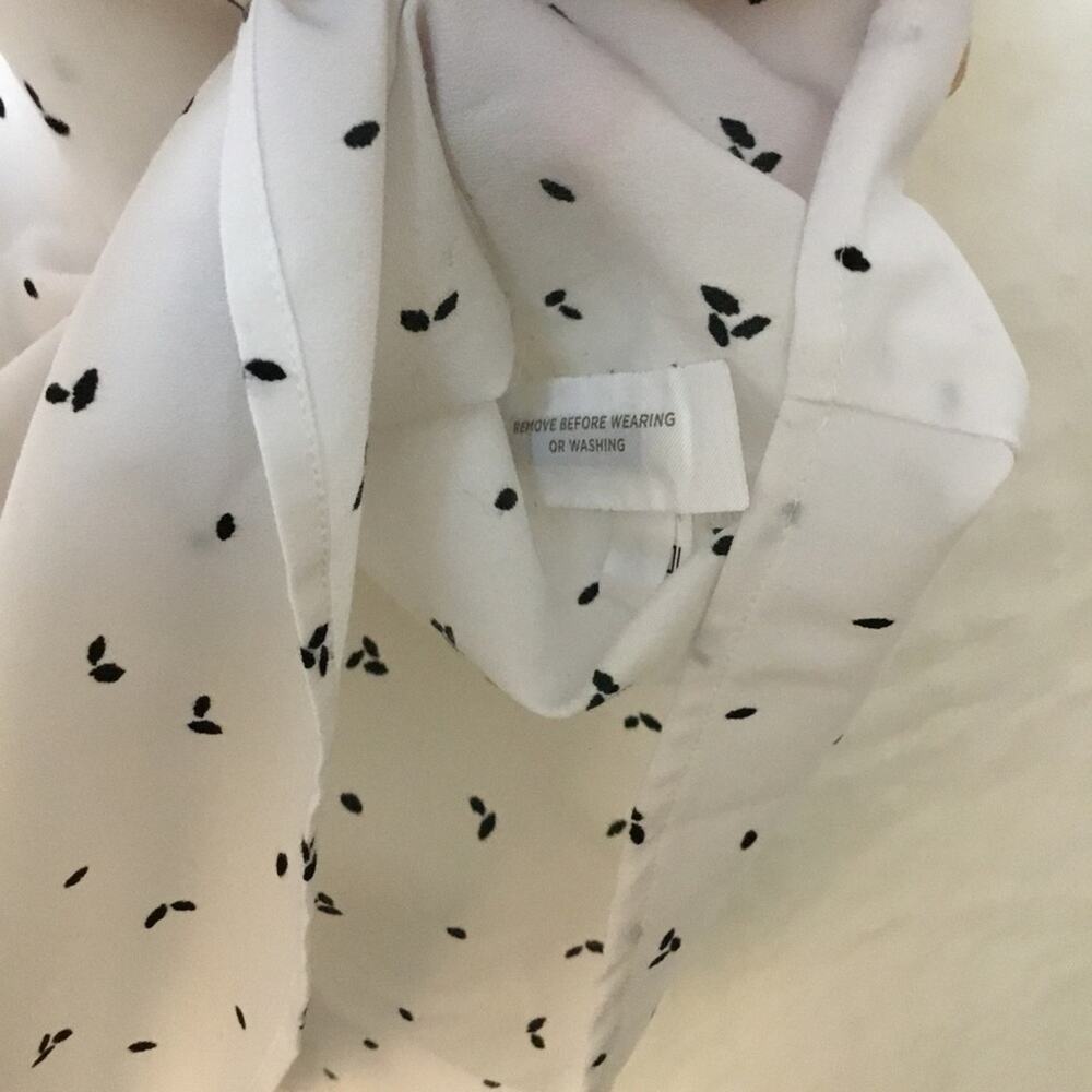 Loft White With Black Patterned Halter Top - image 8